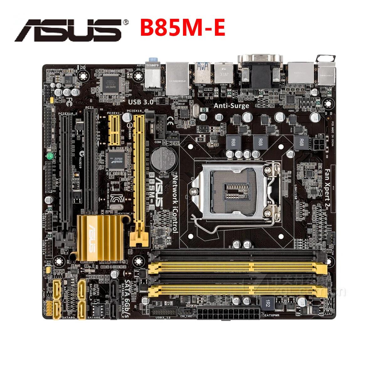 ASUS B85M-E  ũ ATX B85M-E B85ME ýۺ LGA 1150 B85M DDR3,  B85 32GB ũž κ USB 3.0 